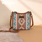 Wrangler Sherpa Aztec Canvas Crossbody