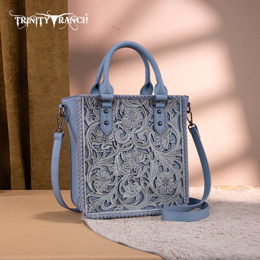 Trinity Ranch Floral Tooled Collection Tote/Crossbody