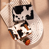 Wrangler Cow Print Card Holder