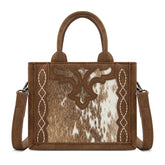 Trinity Ranch Western Hair-On Cowhide Mini Tote/Crossbody