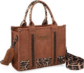 Wrangler Leopard Print Concealed Carry Tote/Crossbody