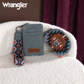 Wrangler Southwestern Art Print Dual Pouch Wristlet