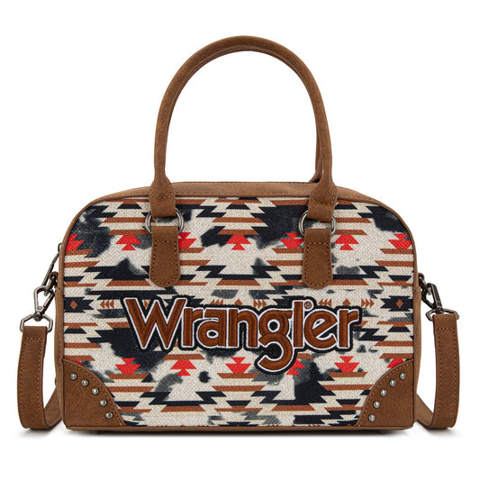 Wrangler Aztec Print Satchel/Crossbody
