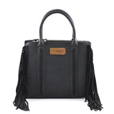 Wrangler Braided Fringe Tote Crossbody Bag