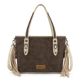 Wrangler Braided Tassel Tote Bag