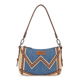 Wrangler Western Chevron Contrast Stitch Satchel Bag