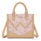 Wrangler Daisy Print Chevron Tote Crossbody Bag