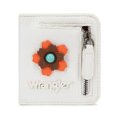 Wrangler 3D Floral Turquoise RFID Bifold Wallet