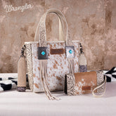Wrangler Cowhide Fringe Concealed Carry Tote