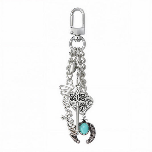 Wrangler Western Cowboy Hat Cowhide Bag Charms