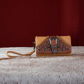 SALE Montana West Floral Embroidered Buckle Collection Wallet