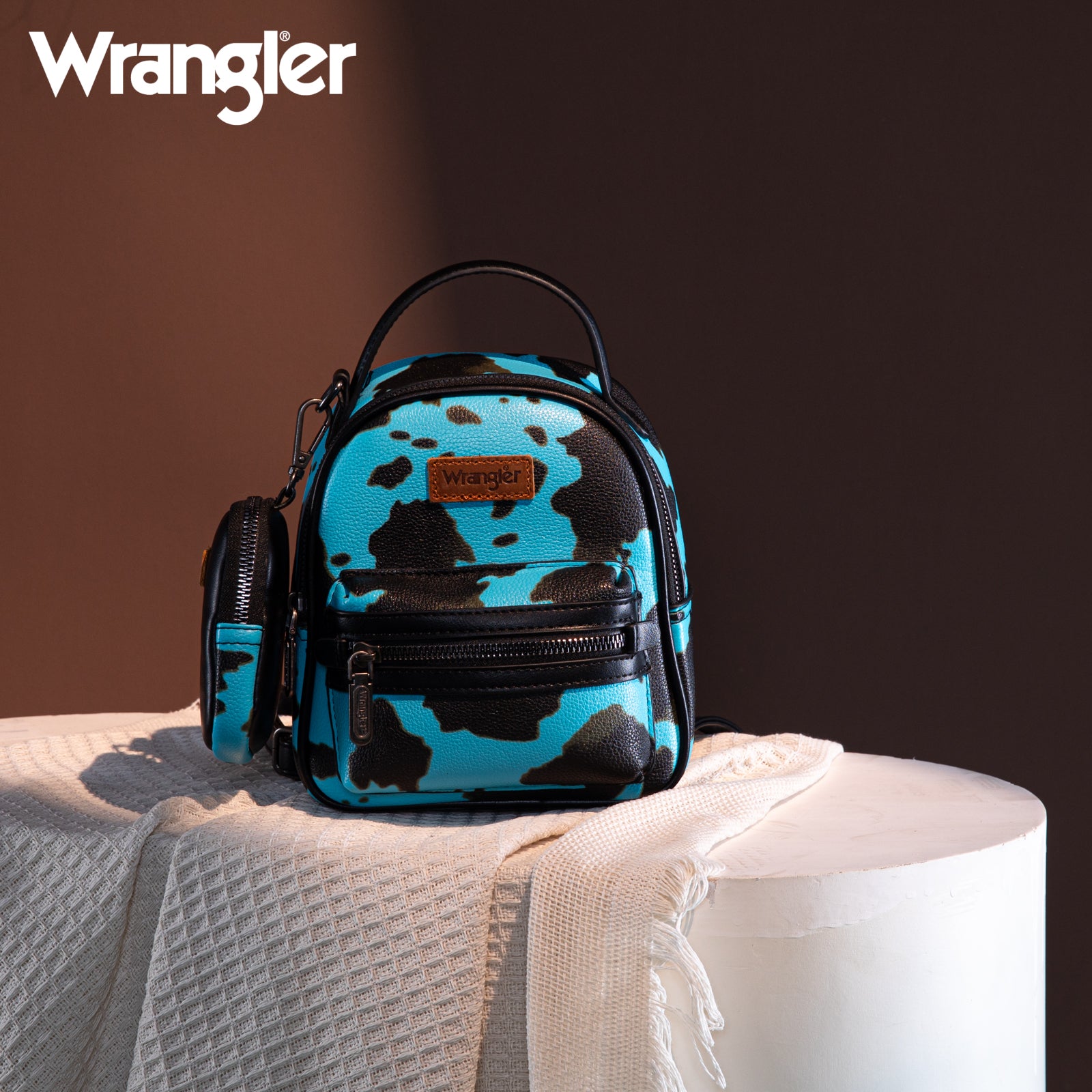 Wrangler Cow Print Mini Backpack