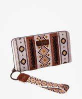 Wrangler Aztec Print Canvas Wallet - Montana West World