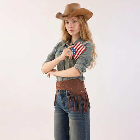 MONTANA WEST VINTAGE AMERICAN FLAG WALLET