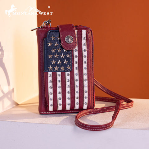 Montana West American Pride Phone Case Crossbody Wallet