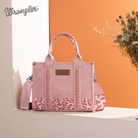 Wrangler Cow Print Concealed Carry Tote/Crossbody