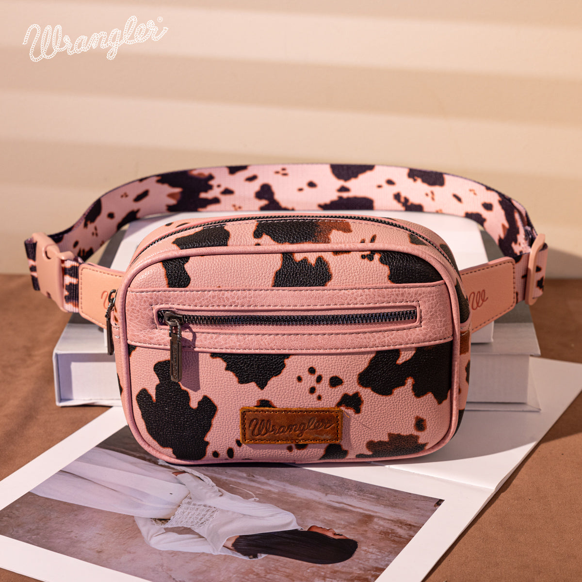 Wrangler Cow Print Belt Bag