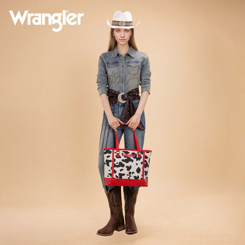 Wrangler Cow Print Tote