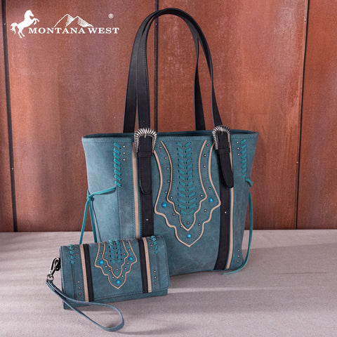 Montana West Whipstitch Concealed Carry Tote Set