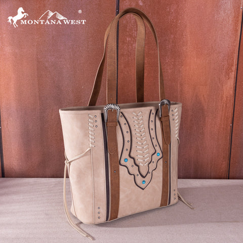 Montana West Whipstitch Concealed Carry Tote Set