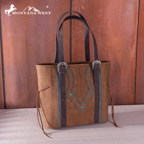 Montana West Whipstitch Concealed Carry Tote Set