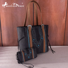 Montana West Whipstitch Concealed Carry Tote Set