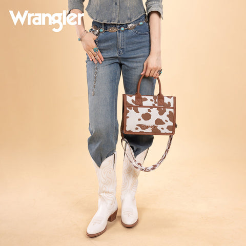 Wrangler Cow Print Tote/Crossbody