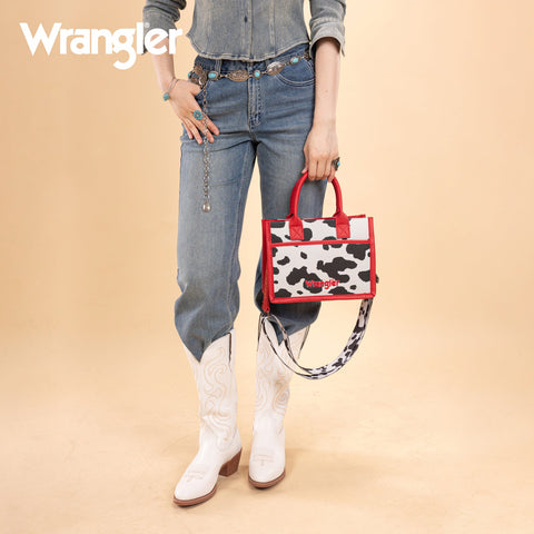 Wrangler Cow Print Tote/Crossbody