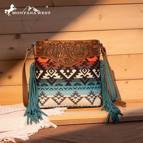 Montana West Tooled Western Crossbody Purse