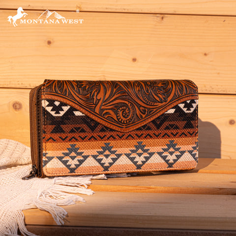 Montana West Tooled Western Carry Tote Bag Set