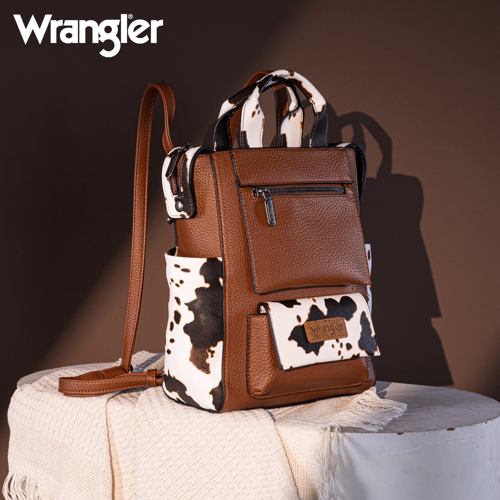 Wrangler Convertible Leather Backpack