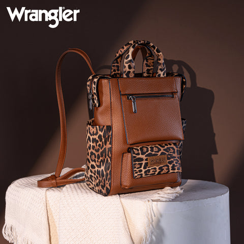 Wrangler Convertible Leather Backpack