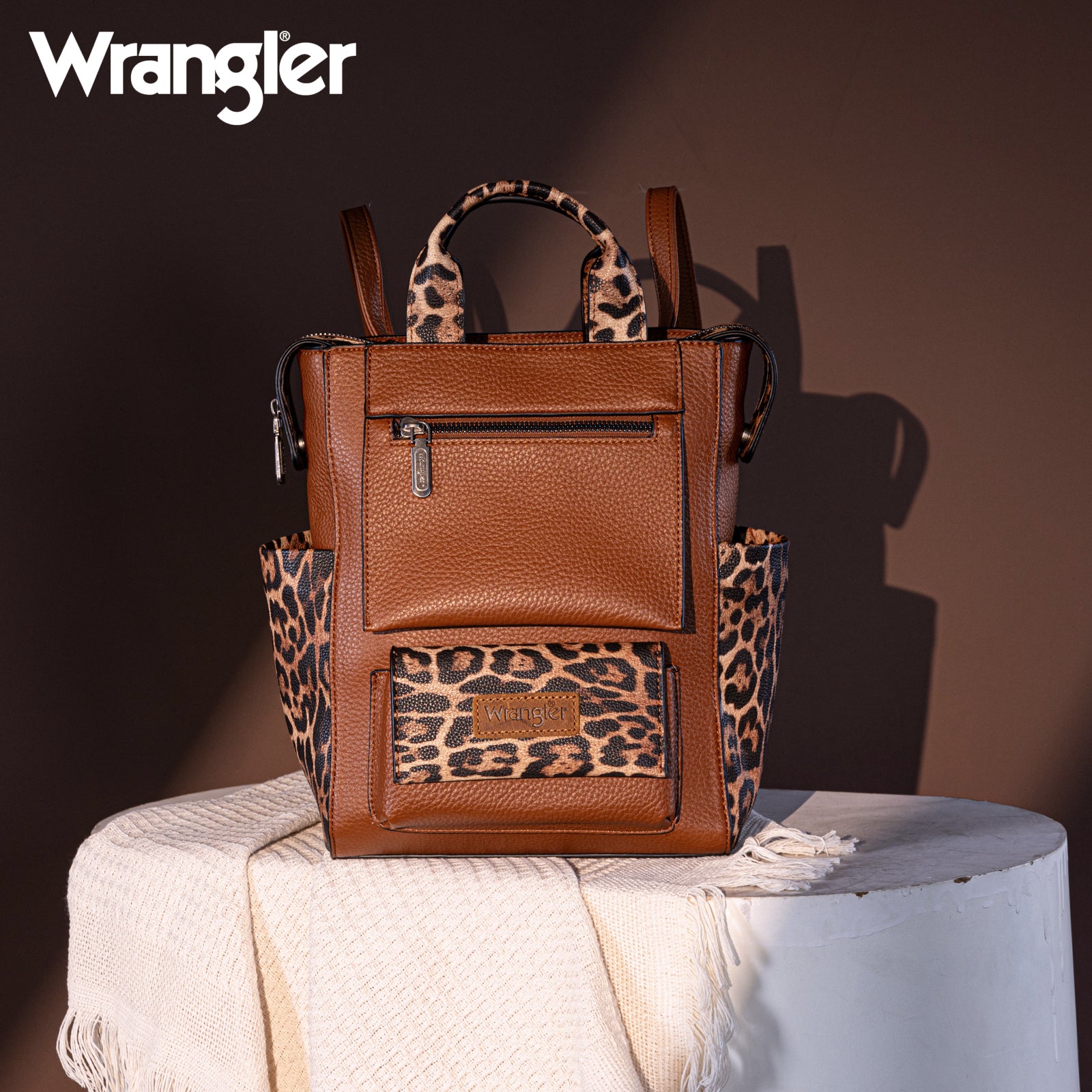 Wrangler Convertible Leather Backpack