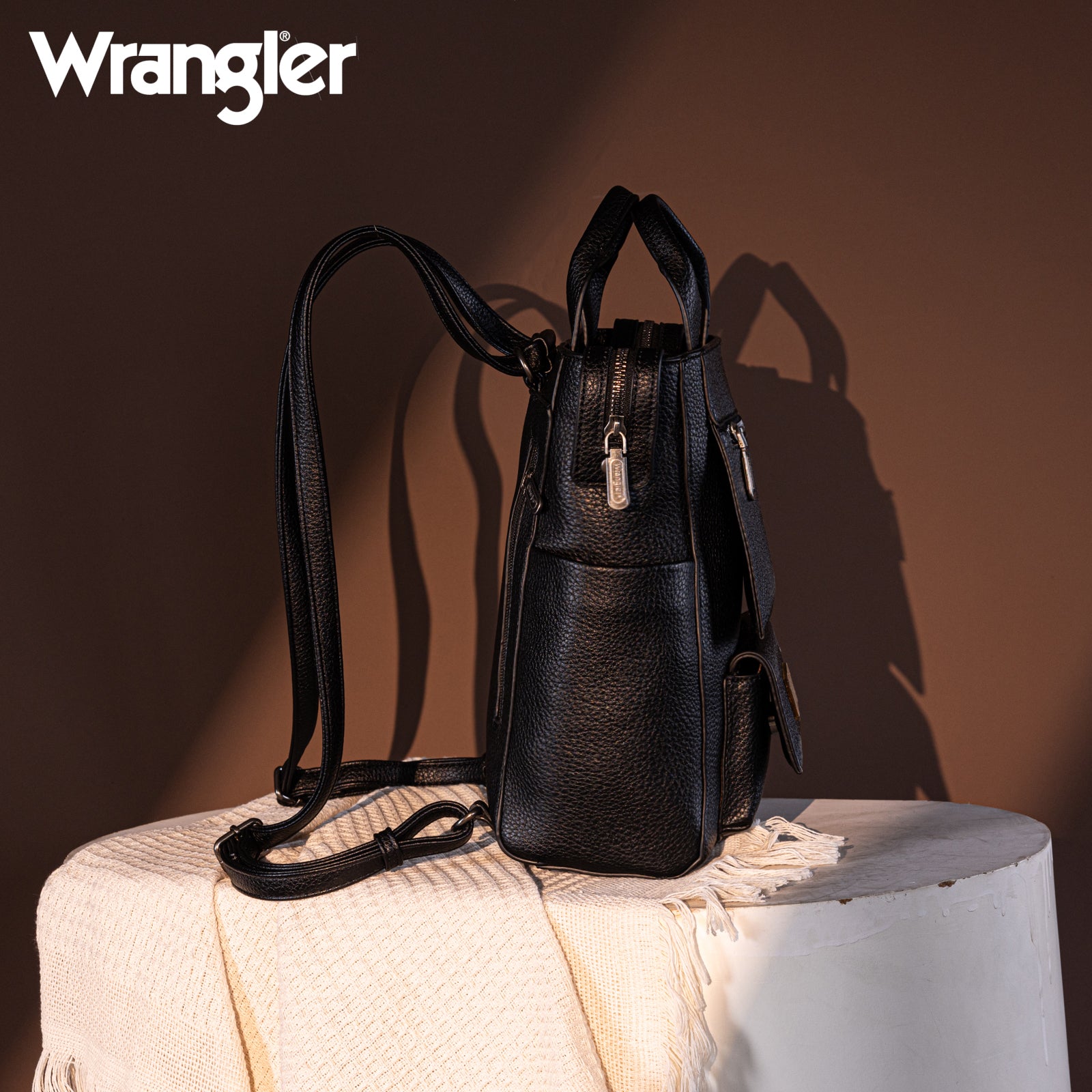 Wrangler Convertible Leather Backpack