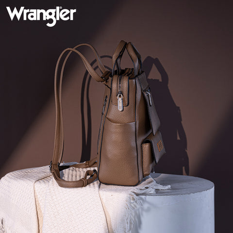 Wrangler Convertible Leather Backpack