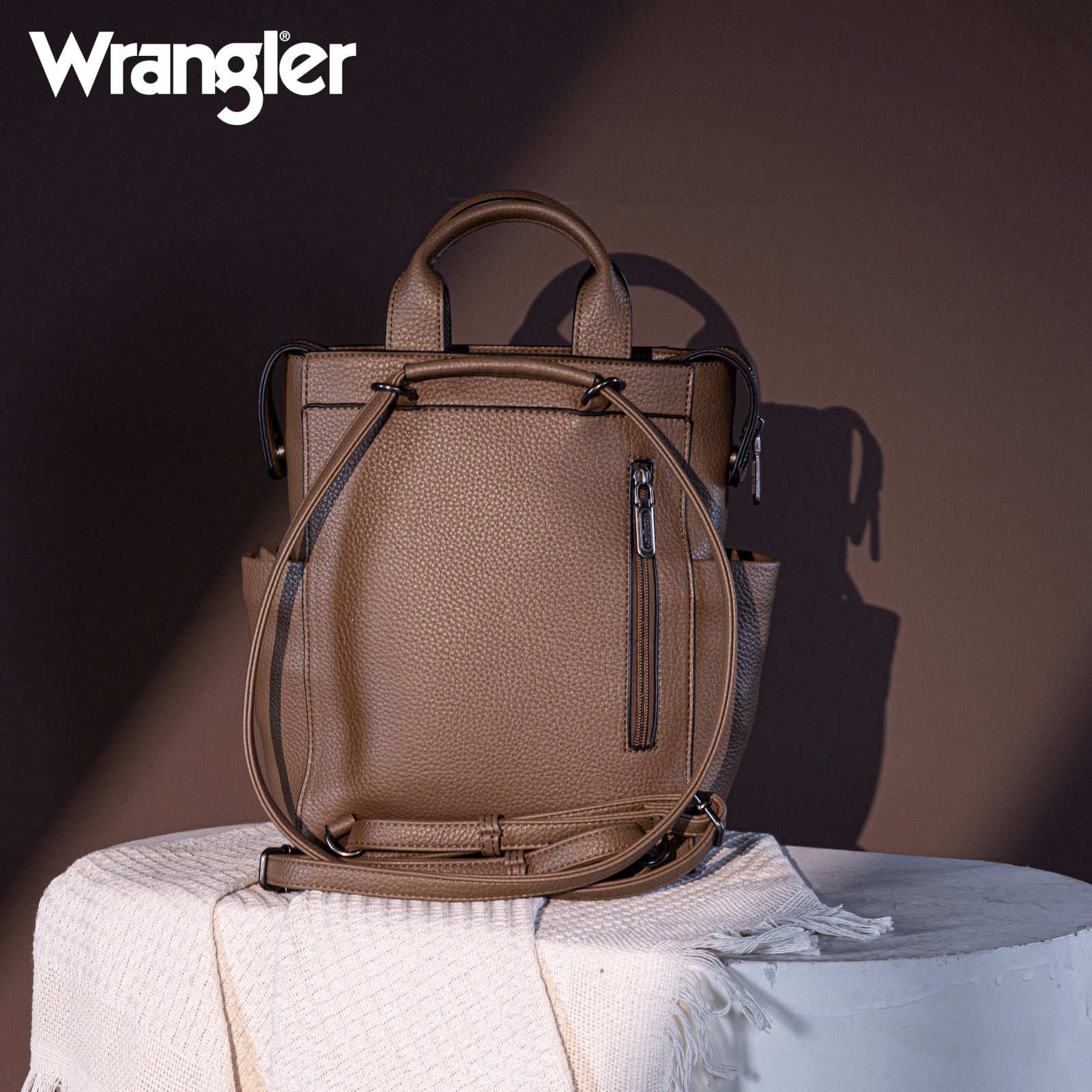 Wrangler Convertible Leather Backpack