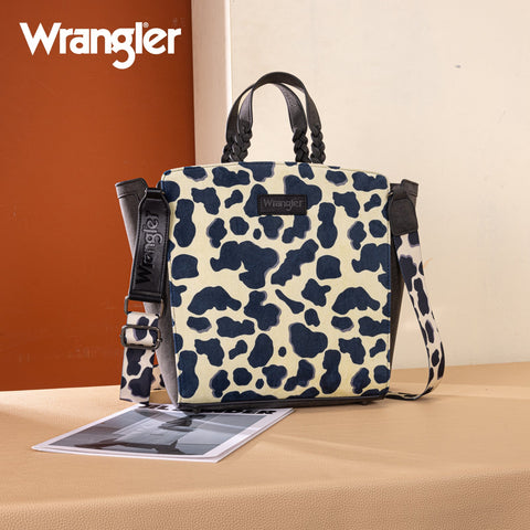 Wrangler Cow Print Concealed Carry Tote/Crossbody