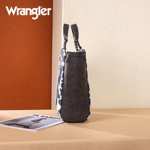 Wrangler Cow Print Concealed Carry Tote/Crossbody