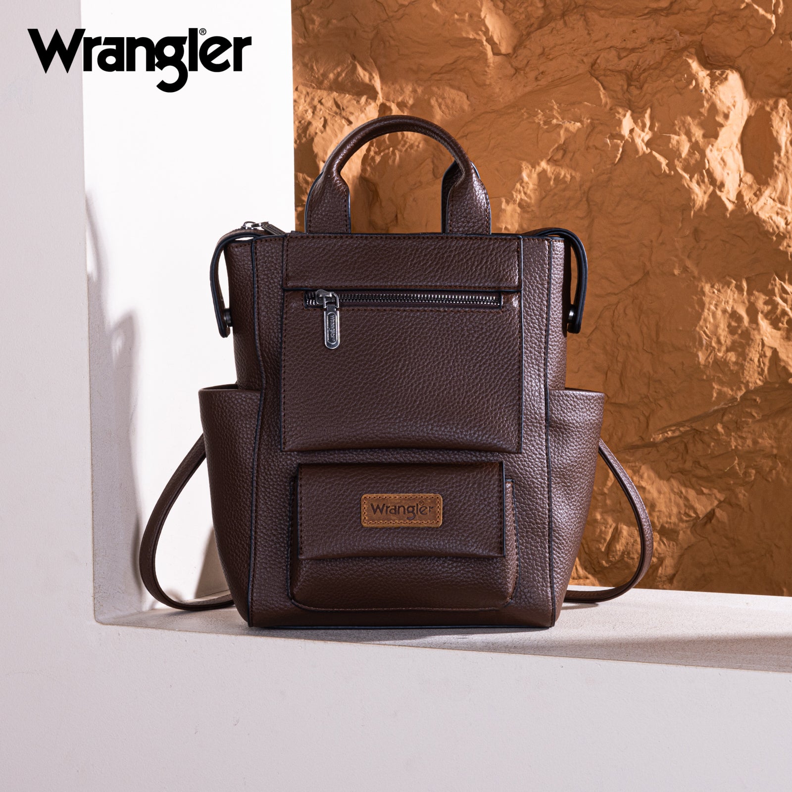 Wrangler Convertible Leather Backpack