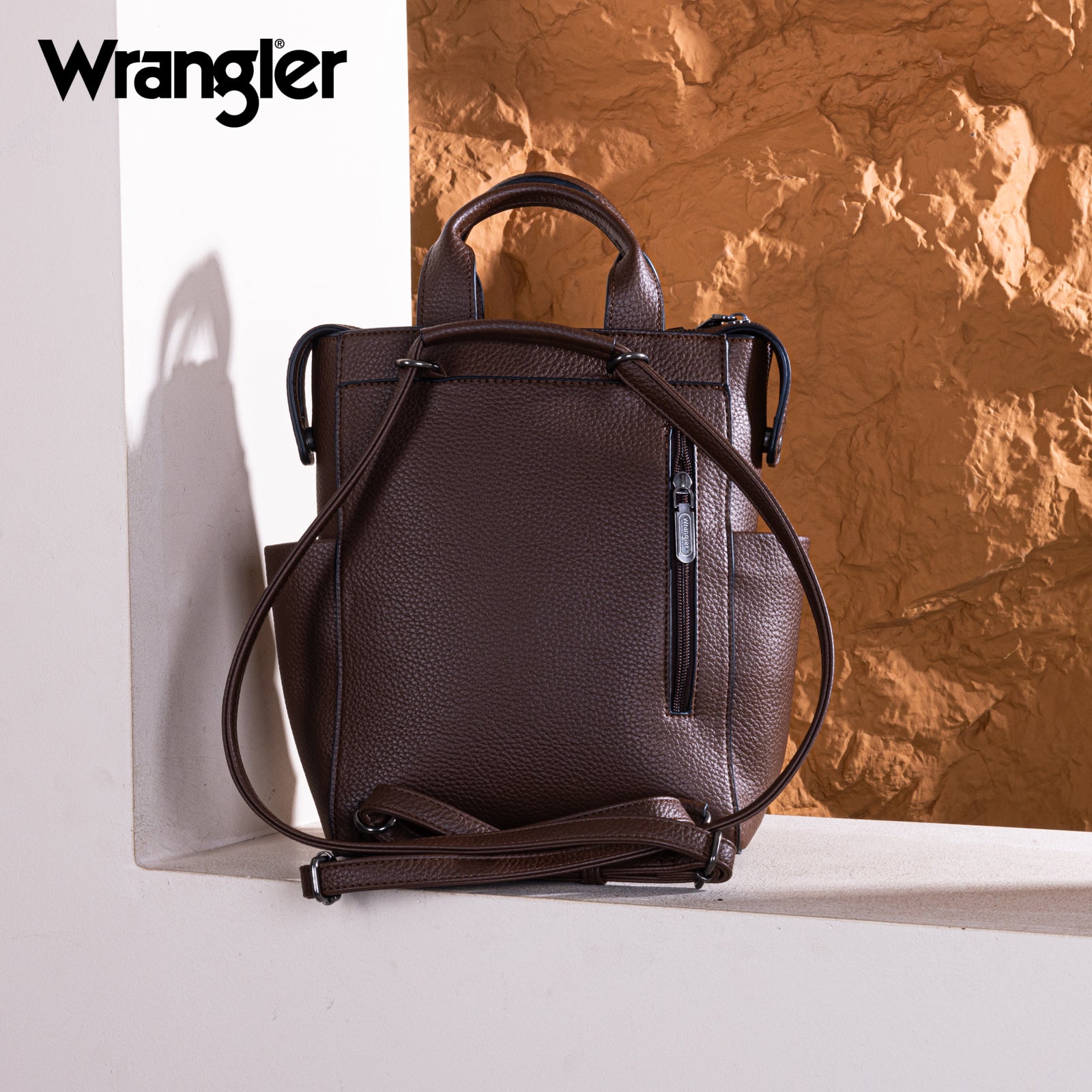 Wrangler Convertible Leather Backpack