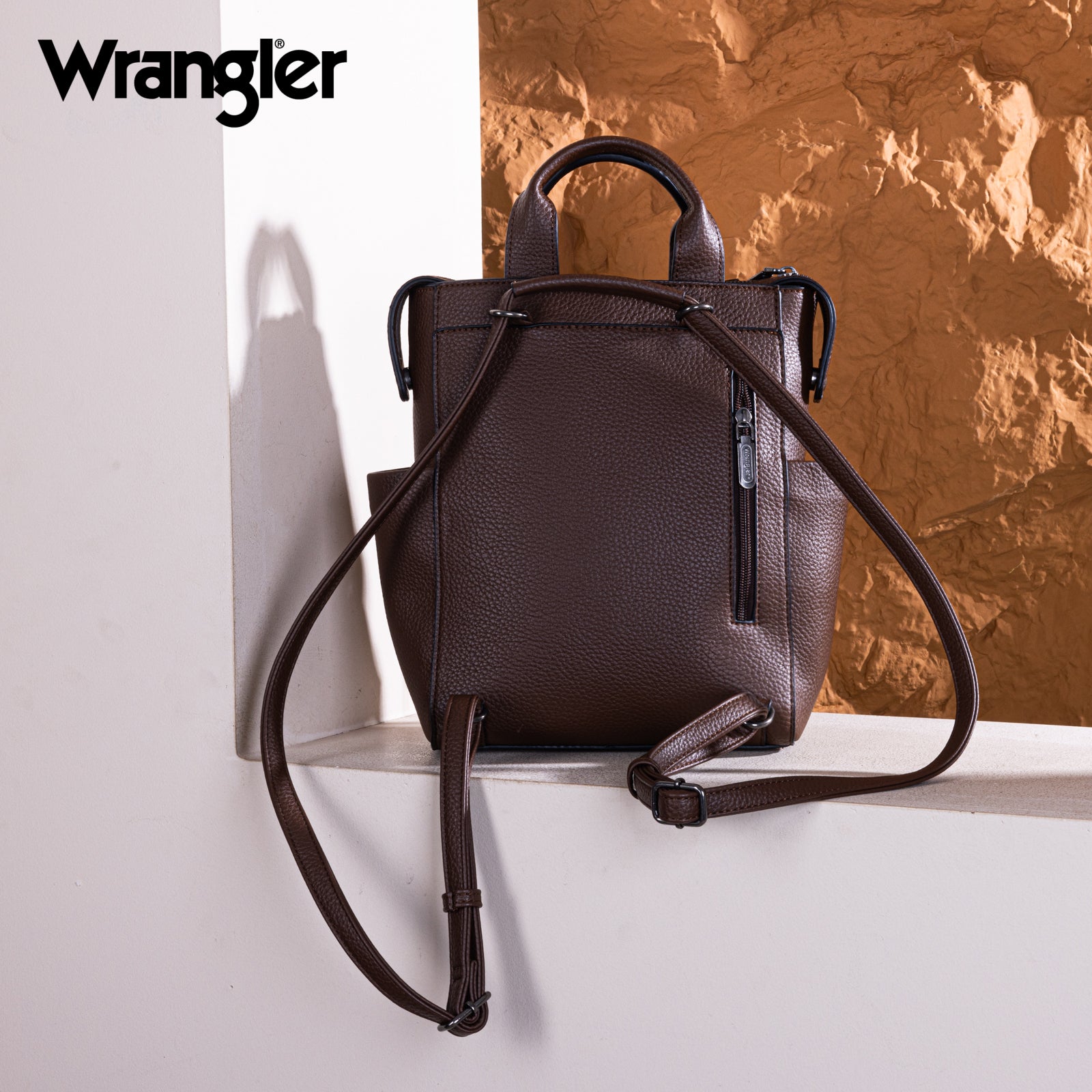 Wrangler Convertible Leather Backpack