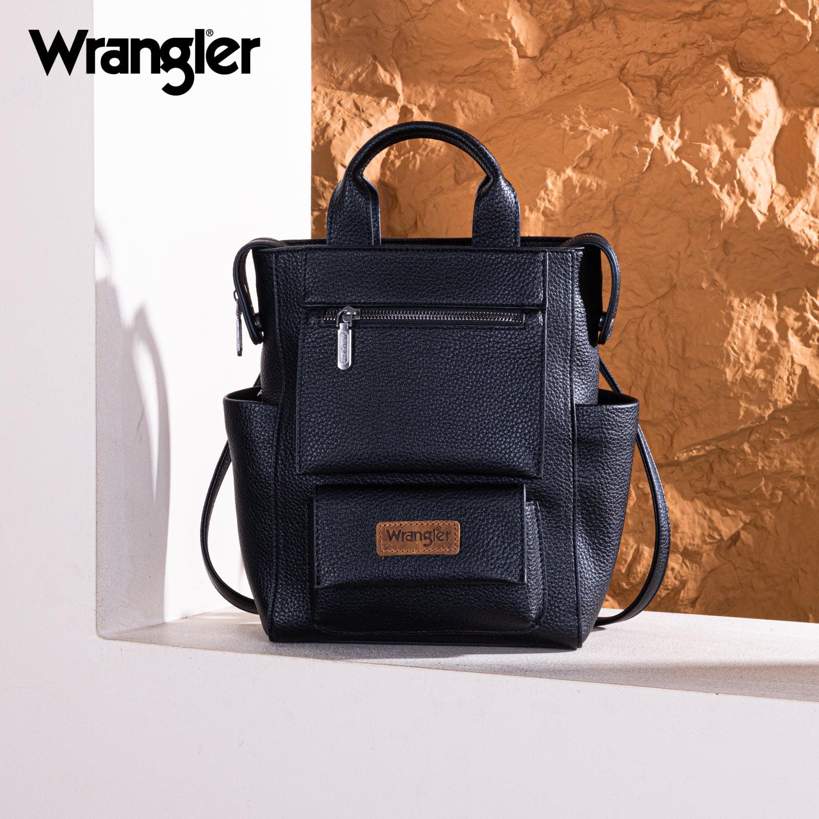 Wrangler Convertible Leather Backpack