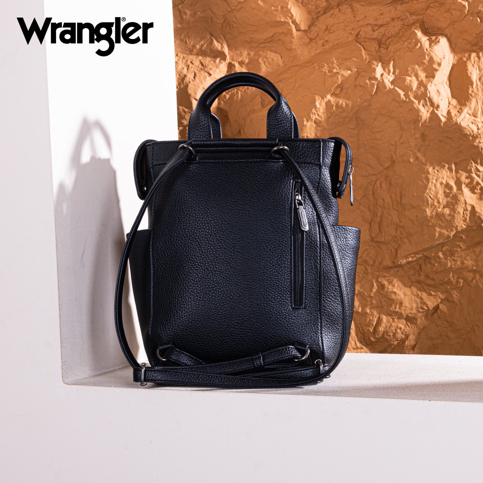 Wrangler Convertible Leather Backpack