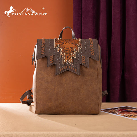 Montana West Tooled Aztec Backpack