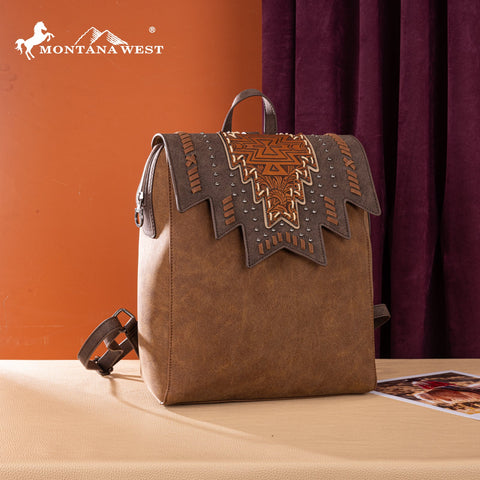 Montana West Tooled Aztec Backpack