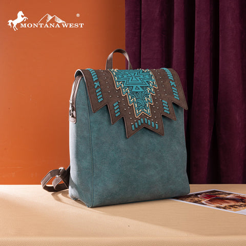 Montana West Tooled Aztec Backpack