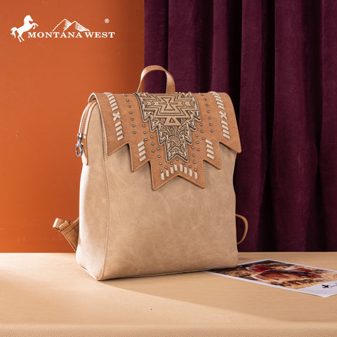 Montana West Tooled Aztec Backpack