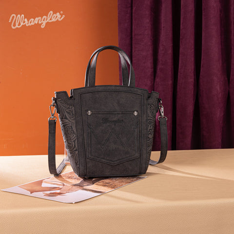 Wrangler Genuine Hair-On Cowhide Tote/Crossbody