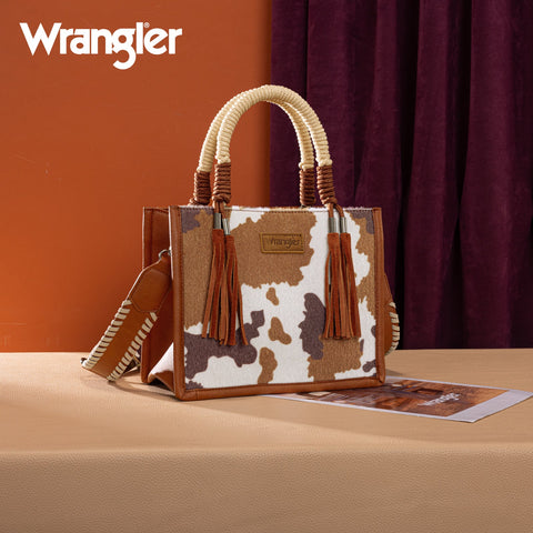 Wrangler Cow Print Tote/Crossbody
