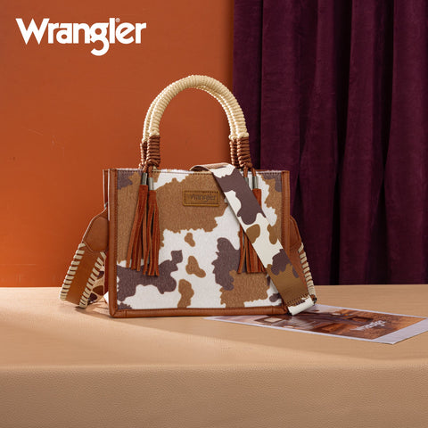 Wrangler Cow Print Tote/Crossbody